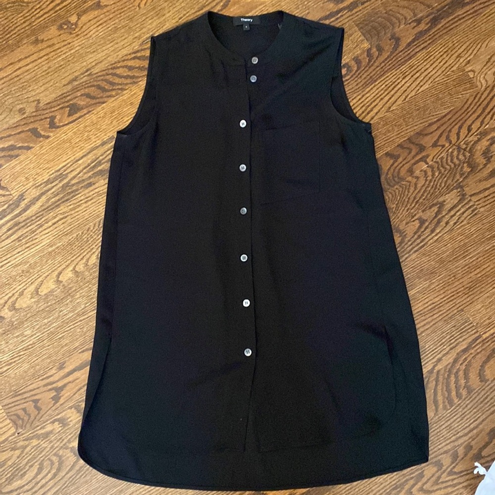 Theory Silk Black Tank